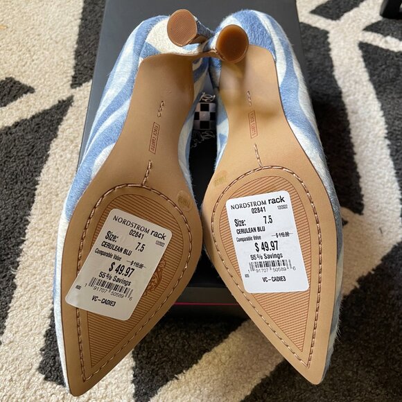 Vince Camuto Cadie Zebra Print Genuine Calf Hair Pump | Size 7.5 | New w/ Box - Picture 5 of 5
